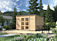 Abri de jardin Shelty+ Modern en bois massif ep 28 mm Forest style surface extérieure 9.2 m²