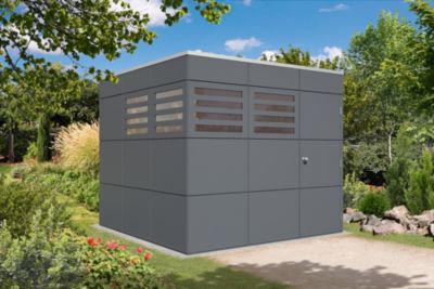 Abri de jardin SKAN HOLZ Brisbane 3, 253x253cm, gris ardoise