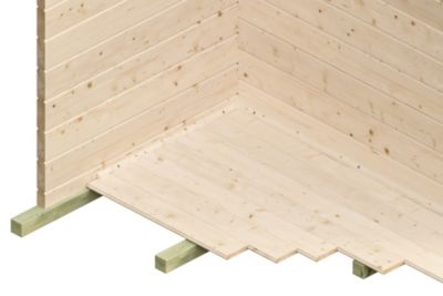 Abri de jardin SKAN HOLZ Narvik 300x300cm, 45mm, non traité
