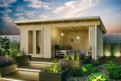 Abri de jardin SKAN HOLZ Texel 550x250cm, 28mm, non traité