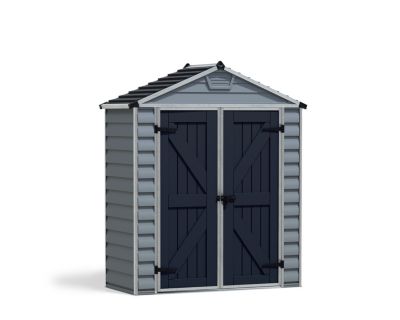Abri de jardin Skylight polycarbonate gris foncé surface totale 1,55m²