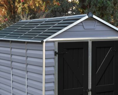 Abri de jardin Skylight polycarbonate gris foncé surface totale 2,65m²