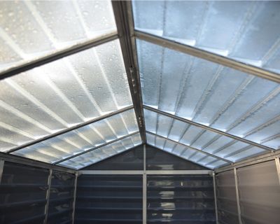 Abri de jardin Skylight polycarbonate gris foncé surface totale 3,97m²