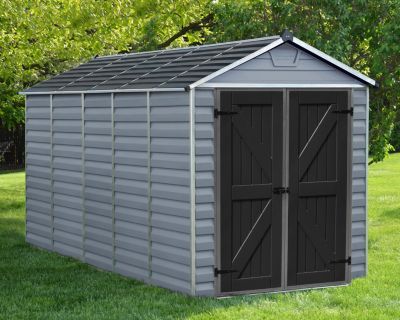Abri de jardin Skylight polycarbonate gris foncé surface totale 6,59m²