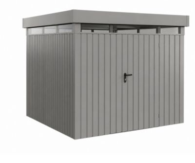 Abri de jardin toit plat EFDL14 2 portes gris Hörmann Ecostar