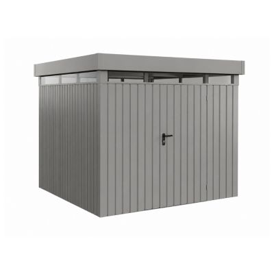 Abri de jardin toit plat EFDL5 2 portes gris Hörmann Ecostar