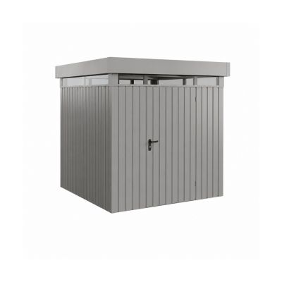 Abri de jardin toit plat EFDL7 1 porte gris Hörmann Ecostar