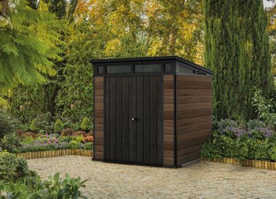 Abri De Jardin WALNUT Signature 77 En Résine Imitation Bois 4,7 M² ...