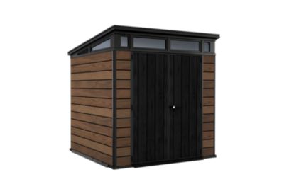 Abri de jardin WALNUT Signature 77 en résine imitation bois 4,7 m² Keter