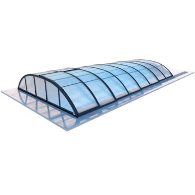 Abri de piscine Horizon - 7.43x3.5 m - polycarbonate alvéolaire 8 mm - pour piscine BAS7308 - ECO308