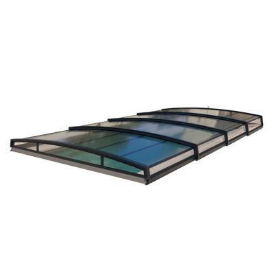 Abri de piscine MONTEO 4 voûtes - 8,40 x 4,80 m