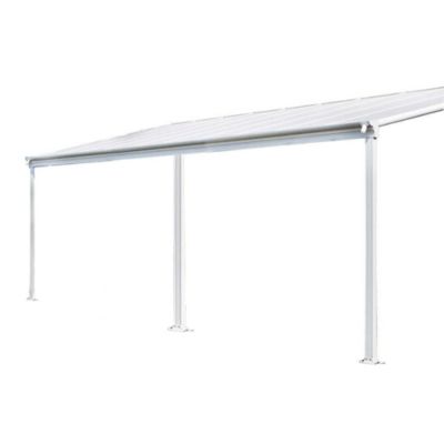 Abri de terrasse SOLIS blanc 564 / 557 x 303 / 300  x 278 / 226 cm