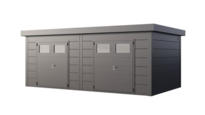 Abri Duo Métal 23.4 m²  (2x 11.7m²) anthracite - CLASSICO 3336+ TELLURIA