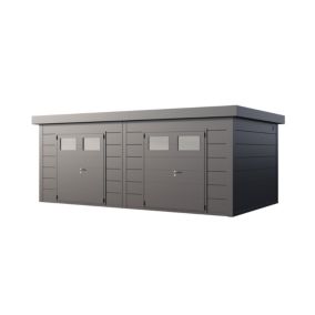 Abri Duo Métal 23.4 m²  (2x 11.7m²) anthracite - CLASSICO 3336+ TELLURIA