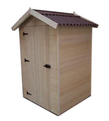 Abri en panneau  avec plancher 2.03 m2 bois massif Habrita ED 1212.01
