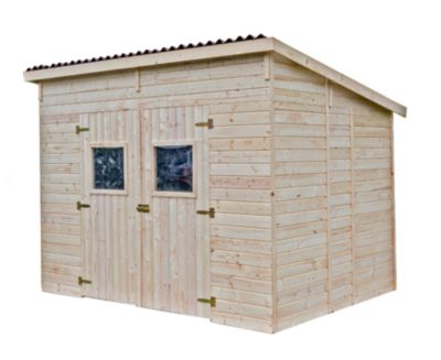 Abri en panneaux 5.41 m² sans plancher Habrita CD2820.02