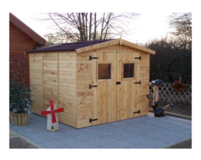 Abri en panneaux 5.60 m² avec plancher Habrita ED2424.01