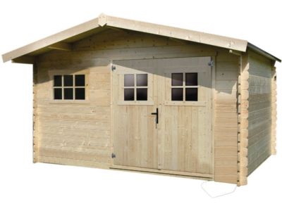 Abri jardin bois  19,72 m²  4.64 x 4.25 x 2,32 m  28 mm