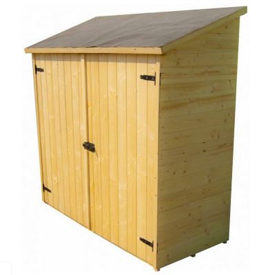 Abri mural 1m² bois naturel Habrita ED1708E