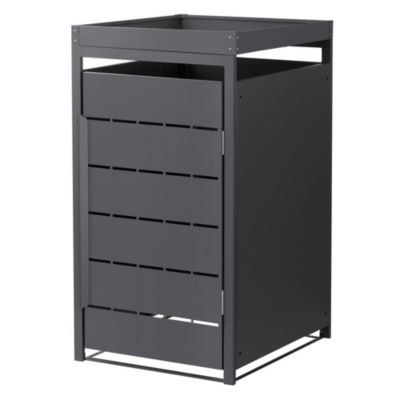 Abri pour 1 poubelle ML-Design 68x80x124 cm 240L anthracite acier pour ...