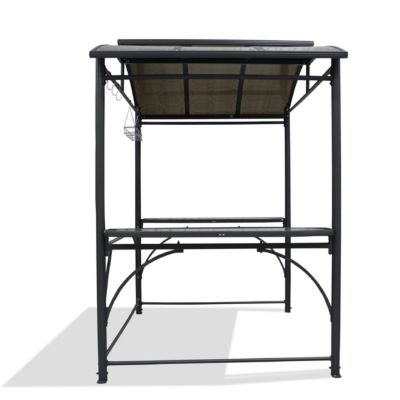 Abri pour barbecue 240 x150cm en aluminium anthracite - DCB Garden