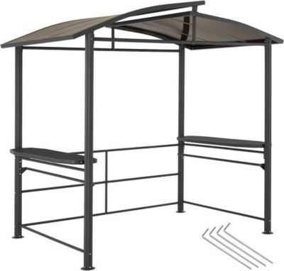 Abri pour Barbecue Tonnelle de Jardin 240x150x234cm en Aluminium et Acier