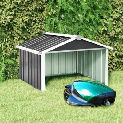Abri pour robot de jardin 92x97x63cm Acier galvanisé Anthracite vidaXL
