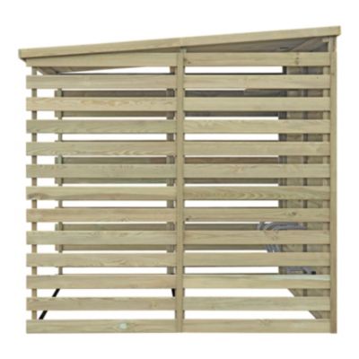 Abri Range Vélos 4 places en bois traité autoclave Klikstrom Losino