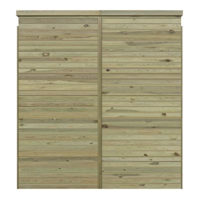 Abri Range Vélos 4 places en bois traité autoclave Klikstrom Losino