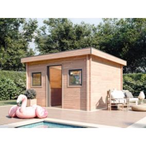 Abri / Studio de jardin Balmay en bois douglas ép.55mm surface totale 18.49 m²