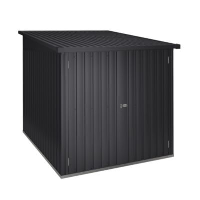 Abri Vélo Extérieur 3,2 m² Moser - Pour 3 vélos - Rails de support inclus - Grande porte doublé - Toit plat