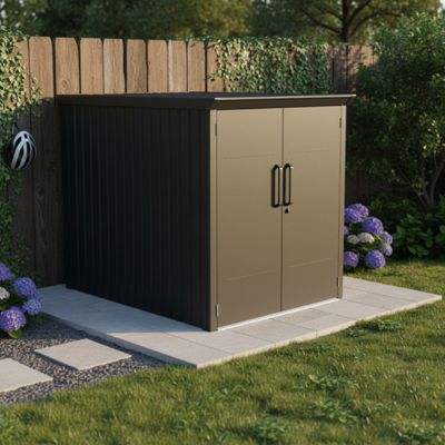 Abri à vélos 2,95m² acier galvanisé serrure à code X-Metal Kosto ...
