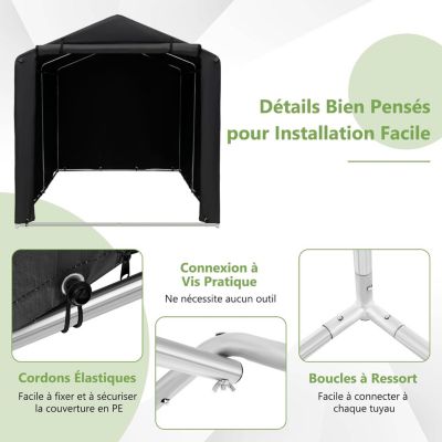 Tente De Rangement Vélo Imperméable Et Réutilisable - Taille S Ou M, Tissu Oxford 210D, Protection Jardin/terrasse/camping