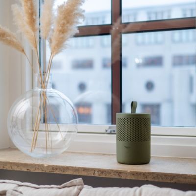 Absorbeur d'humidité compact 25m² vert kaki + 1 tablette 500g Starwax