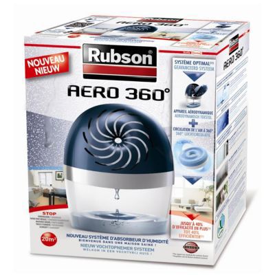 Absorbeur d'humidité Rubson Aero 360 - 2 pièces - salle de bain - pièces  jusqu'à 10 m²