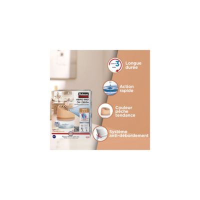 Absorbeur d'humitidé anti-odeur Aéro 360 20m2 coloris pêche Rubson