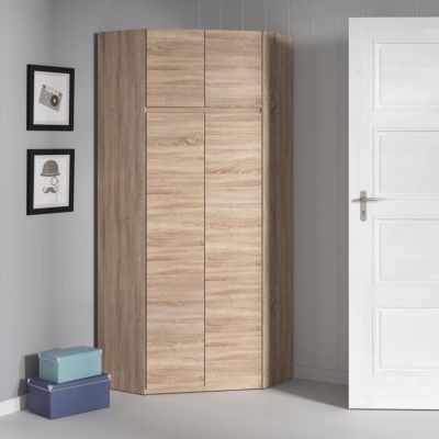 ACADEMICA Armoire d'angle - chêne sonoma - Chambre - 80,5 cm