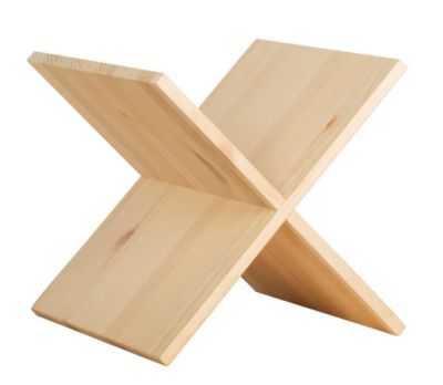 Accessoire croix en pin pour étagères modulaires Dinamic 32,5x32,5x33 cm