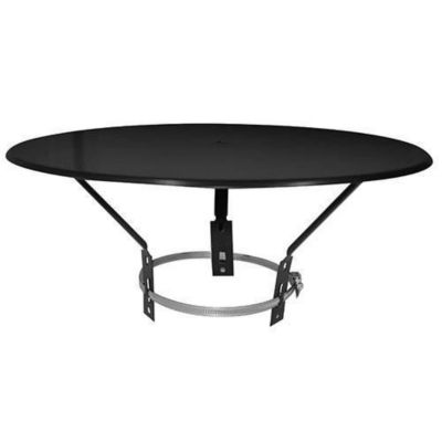 Accessoire - ISOTIP JONCOOUX - Chapeau plat esthétique - Noir - 125 à 200 mm - Contre un mur