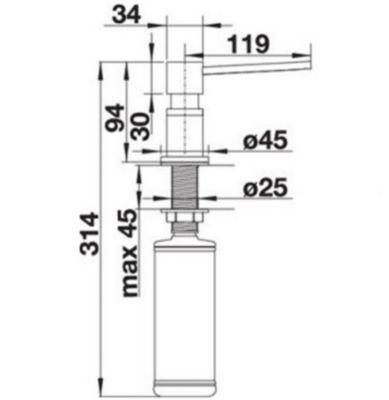 ACCESSOIRE ROBINET BLANCO 525809