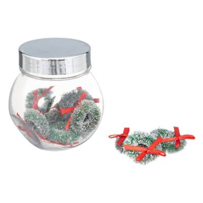 Accessoires bocal couronne rouge  3x8cm - ATMOSPHERA CREATEUR D'INTERIEUR