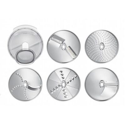 Accessoires pour kitchen machine : 1 acc. Râpeur/éminceur - 5 disques