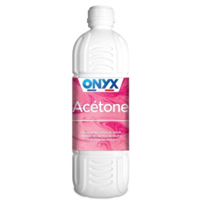 Acétone Onyx dissolvant spécial colle et vernis 1L