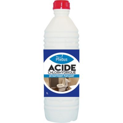 Acide chlorhydrique détartrant puissant Phebus 1L