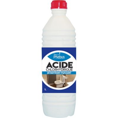 Acide – W.C, solution d'acide chlorhydrique – 1000 ml : : Beauté  et Parfum