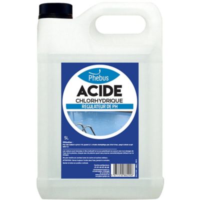 Acide chlorhydrique détartrant puissant Phebus 5L