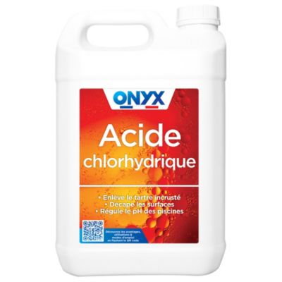 Acide chlorhydrique pour métal, carrelage, canalisations Onyx 5L