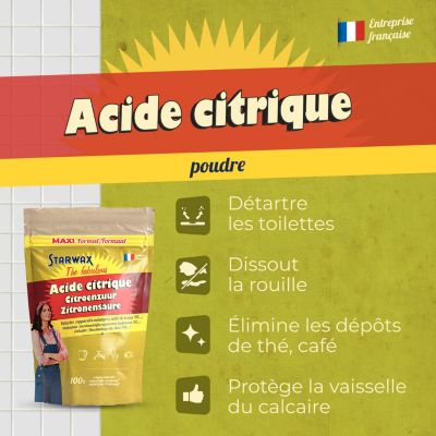 Acide citrique 2,5kg Starwax Fabulous