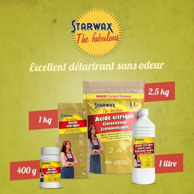 Acide citrique 2,5kg Starwax Fabulous