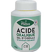 Acide Oxalique sel d'oseille pour métaux et bois anciens Phebus 400g